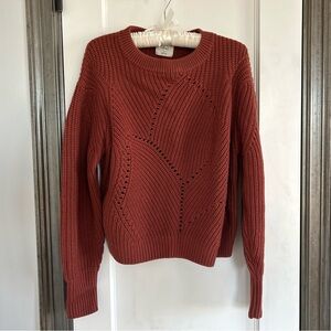 Wilfred by Aritzia Serment Merino Wool Sweater in Terracotta, S, GREAT CONDITION